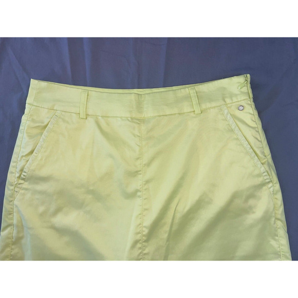 Puma Solid Golf Tech Skirt, Skort. Neon Yellow, Women's Size 8. EUC!! - Picture 2 of 5